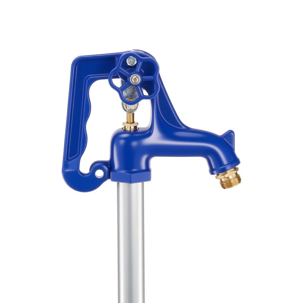 Frost Proof Yard Hydrant, 980mm Freeze-Proof Outdoor Water Faucet with 305mm Bury Depth, G 3/4" Pipe Connection, Lever Handle + Handwheel, No Lead