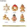Gingerbread Man Ornaments Xmas Tree Hanging Pendant 2025 Merry Christmas Decorations for Home 2025 New Year Gift Navidad Noel
