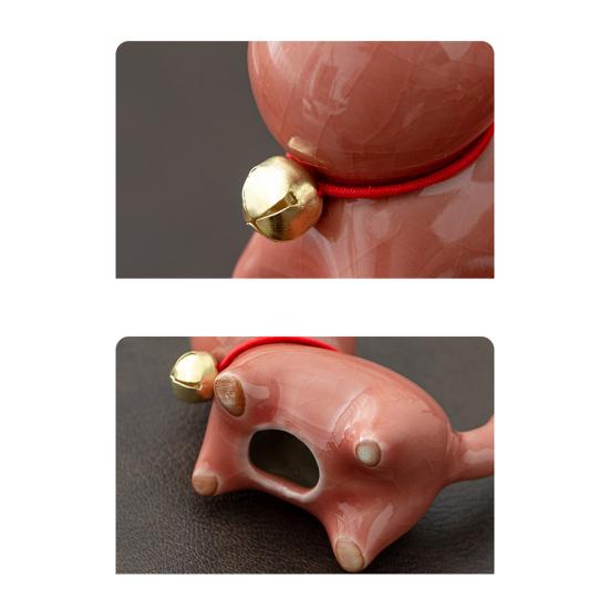 Katzen-Toiletten-Bolzenkappen, dekorative Katzen-Frosch-Keramikabdeckungen, Eisriss-Finish, antike chinesische blaue und weiße Porzellantechnik, Badezimmer-Ornamente