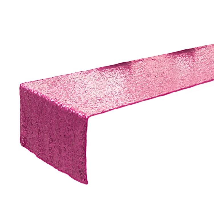 Elegant Sequins Table Runner for Modern Dining Table Pink Table Runner