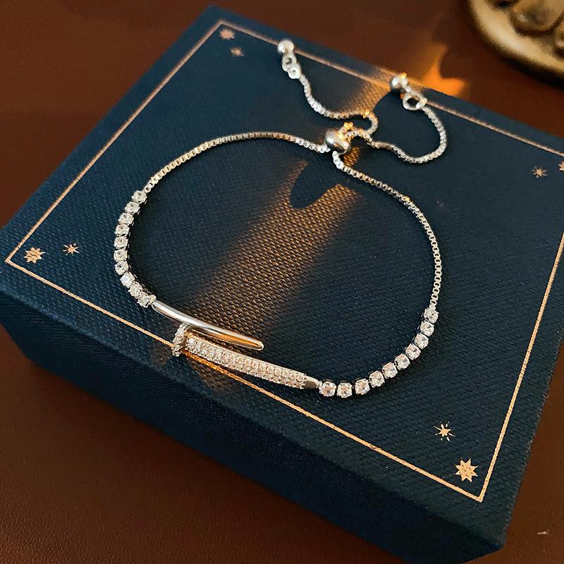 Elegant Zircon Gourd Patchwork Bracelet - Versatile Light Luxury Accessory