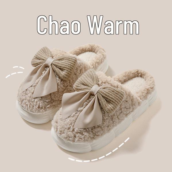 Women's 2024 Cotton Slippers: Thick-Soled, Warm Plush Indoor Shoes for Autumn/Winter (Unisex Postpartum Design)