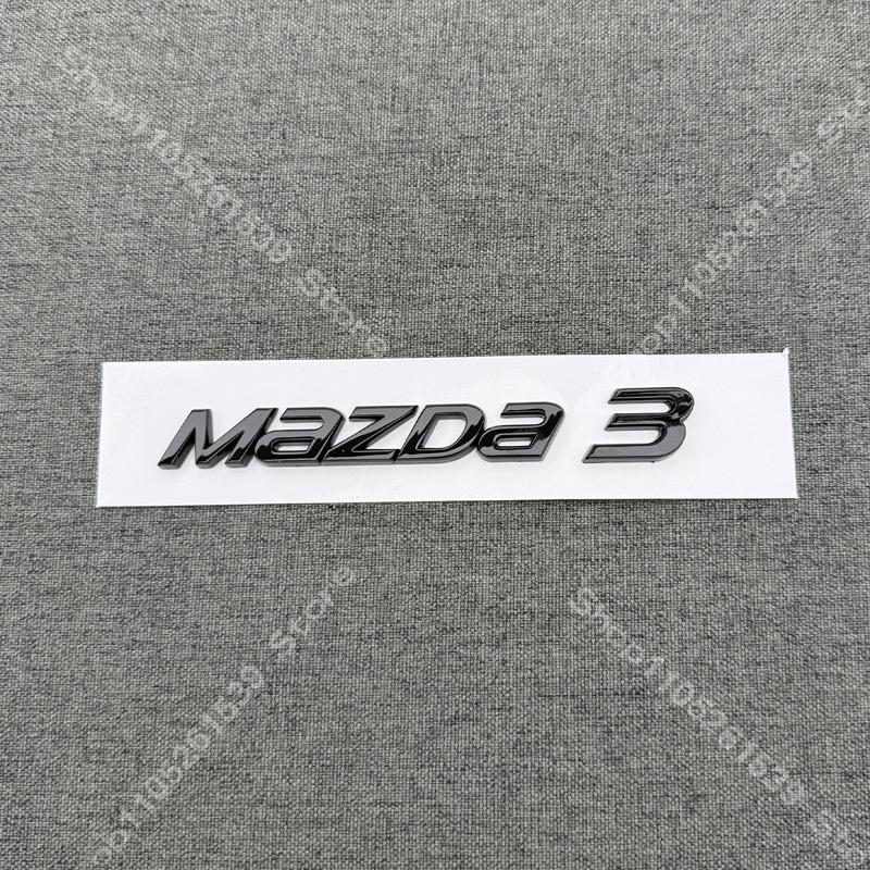 Car MAZDA 3 black Logo Emblem Buckle Stickers for MAZDA3 2014 2015 2016  Logo  Car Front Badge Rear Decals Auto Accessories