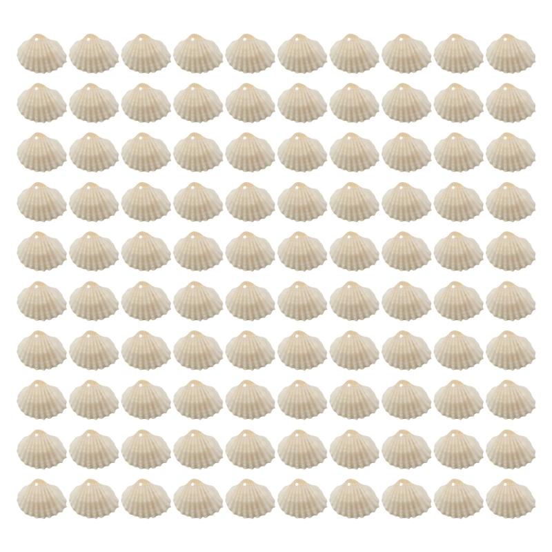 Pack of 100 Natural Seashells Charm Sea Shell Accessories for Handmade Bracelets and Necklaces Jewelry Components