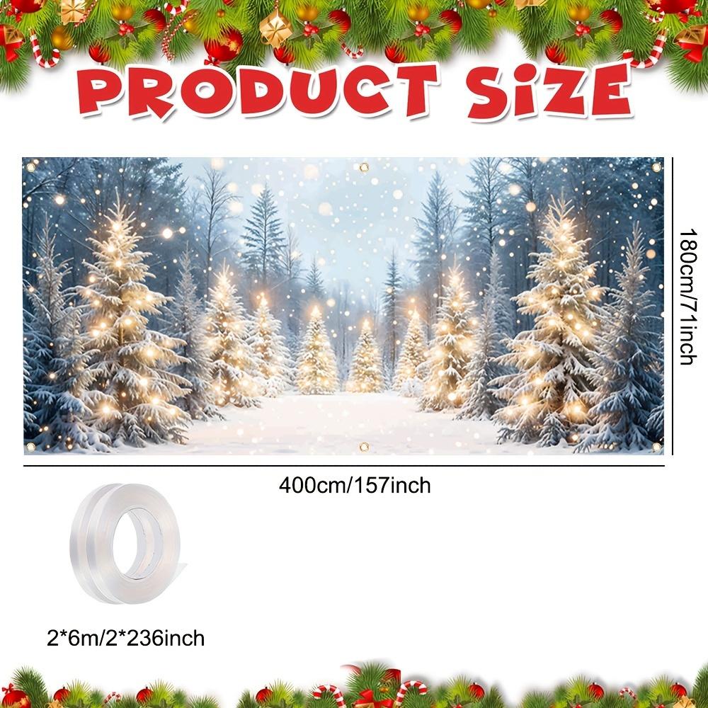 2D door banner 1 Christmas garage door cover banner holiday decoration multifunctional no need for electricity
