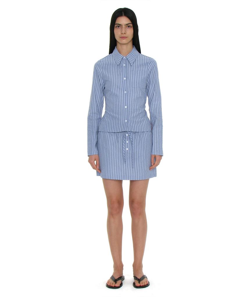 Partimento Woman Pwc Easy Mini Skirt_Sky Stripe