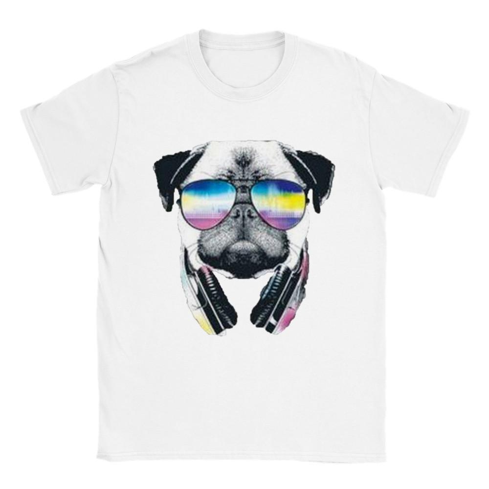 Music with my Pug - Classic Unisex Crewneck T-shirt Unisex T-Shirt XXXXL