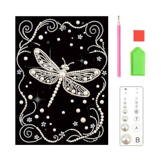 3D-Perlenmalerei-Set zum Selbermachen: Mosaik-Wandbild mit Strassperlen und Schmetterlingen für Erwachsene – ideal für die Schlafzimmerdekoration.