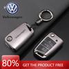 Dla VOLKSWAGEN VW Nowy Srebrny Etui Pokrowiec Uchwyt na Kluczyk Samochodowy Składany z TPU Fob Dla VW Volkswagen Golf 7 MK7 Tiguan MK2 Auto Ke