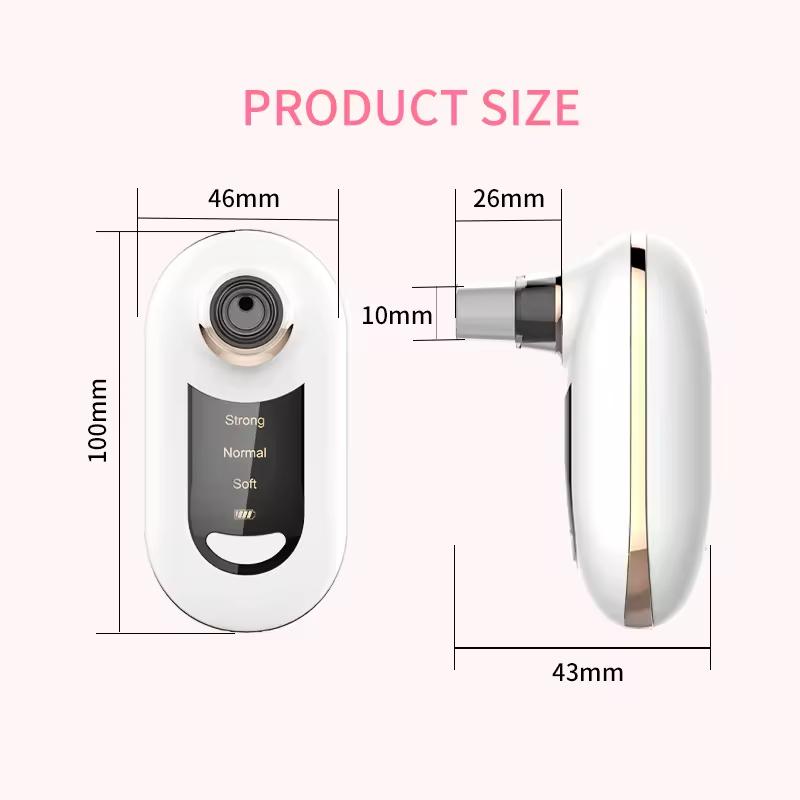 Portable Blackhead Remover Vacuum Suction Tool Pore Cleaner for Face and Nose Home Use Skin Care Device with 5 Adjustable Levels