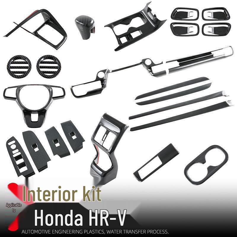 Honda HR-V '23 Interior Trim Kit: Gear Shift, Air Outlet, Center Console, Door Strips