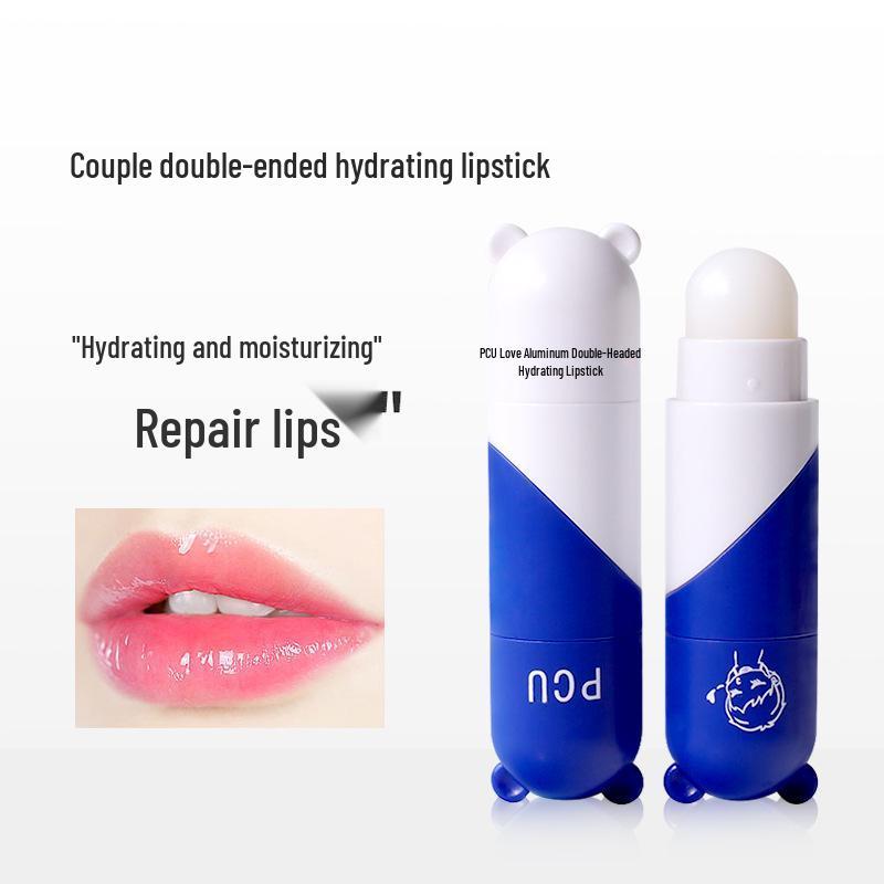 

PCU Double Heart Moisturizing & Hydrating Lip Balm - Anti-Chapping Exfoliating Lipstick Base