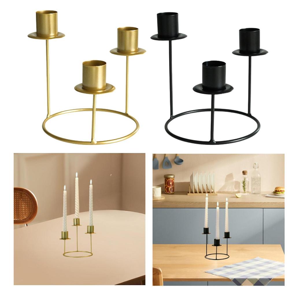 Pillar Candle Holder Candelabra Candle Holder for Centerpiece Holiday Table