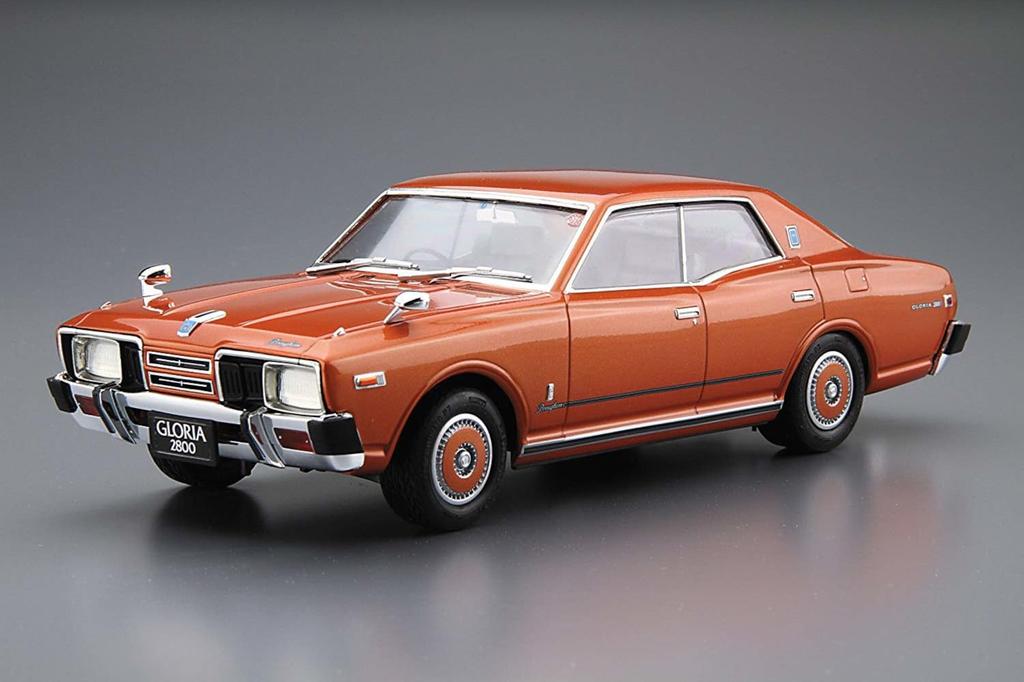 Aoshima Bunka Kyozai Die Modellauto-Serie Nissan P332 4HT2800 Brougham Plastikmodellauto 1/24 Nr. 53 Cedric/Gloria '78 (Automobil)