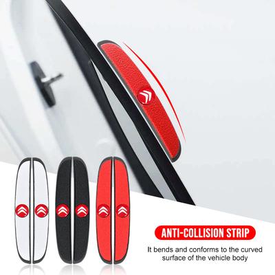 4pcs Car Door Edge Protector Stickers Anti Collision Guards Strip For C1 C2 C3 C4 C5 C6 C5X E-C4 C-Crosser C4 Cactus Berlingo Elysee C-ZERO