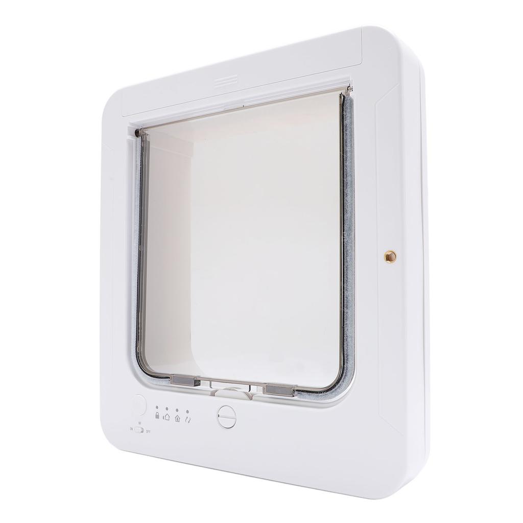 Microchip Cat Door Automatic Unlocking Weatherproof 210mAh Battery Controllable Entry Exit Pet Door