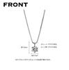 Cococal Platinum Necklace with Diamond Pendant 0.3ct