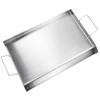 VEVOR Stove Top Griddle, 23.5"x16" Pre-Seasoned Stainless Steel Griddle, Rectangular Double Burner Griddle Pan