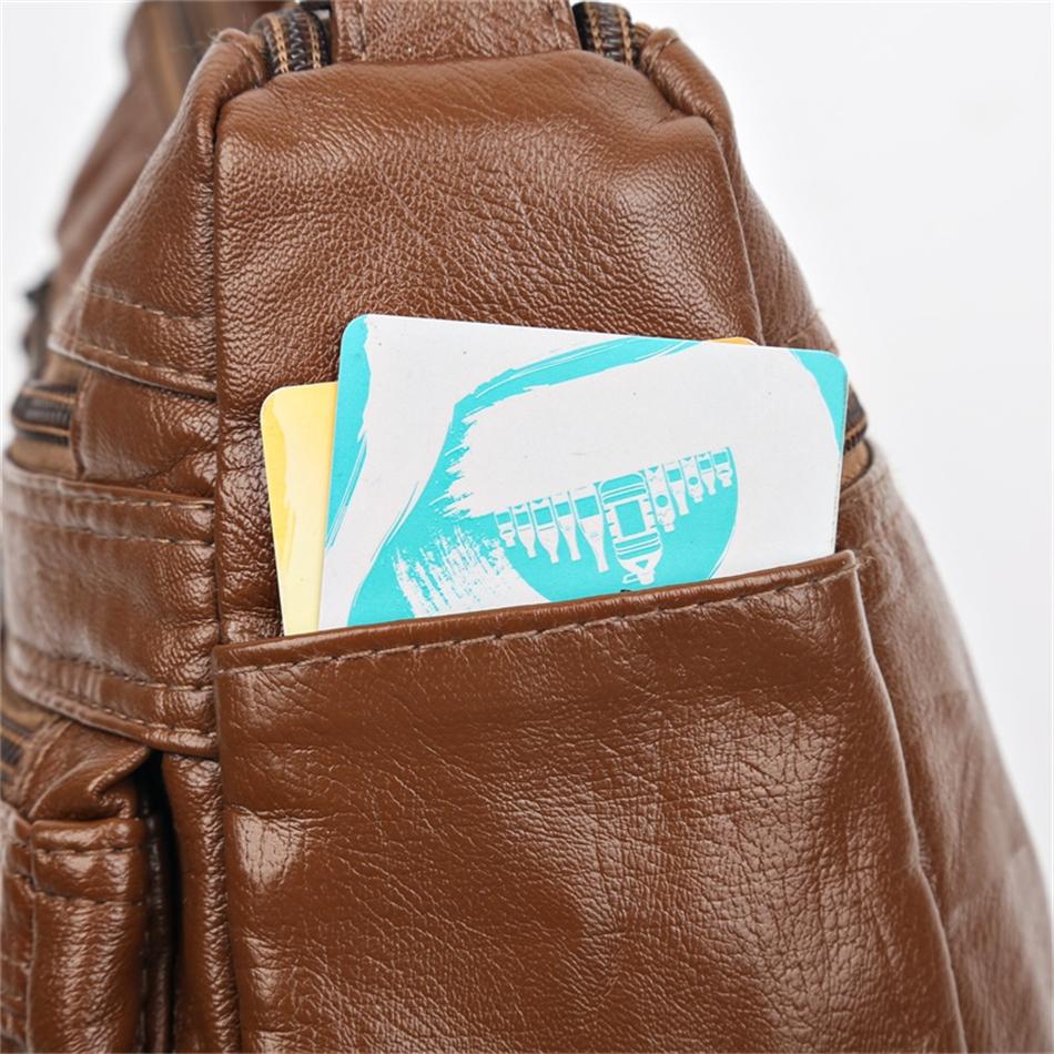 Vintage Pu Leather Luxury Purses and Handbags 2024 High Quality Women's Bag Design Multi-pocket Ladies Crossbody Shoulder Bags