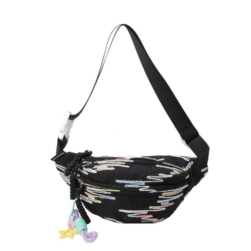 High-value Soft Girl Girl Breast Bag, Small Fresh and Cute Casual Small Bag Female College Student Fanny Pack Messenger Bag