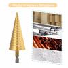 3Pcs Heavy Duty Hole Drill Bits Multiple Hole Sizes Hole Cutter Step Drill Bit Set  Metal Drilling