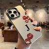 Letter J Sexy Lips Beautiful Case for iPhone 17 16 15 14 13 12 11 Pro/ Max /Plus XR XS Anti-fall and Shock Rear Cover