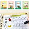 Children Groove Calligraphy Practice Book Pen control training Reusable Copy Book Learning early childhood education set for Kid