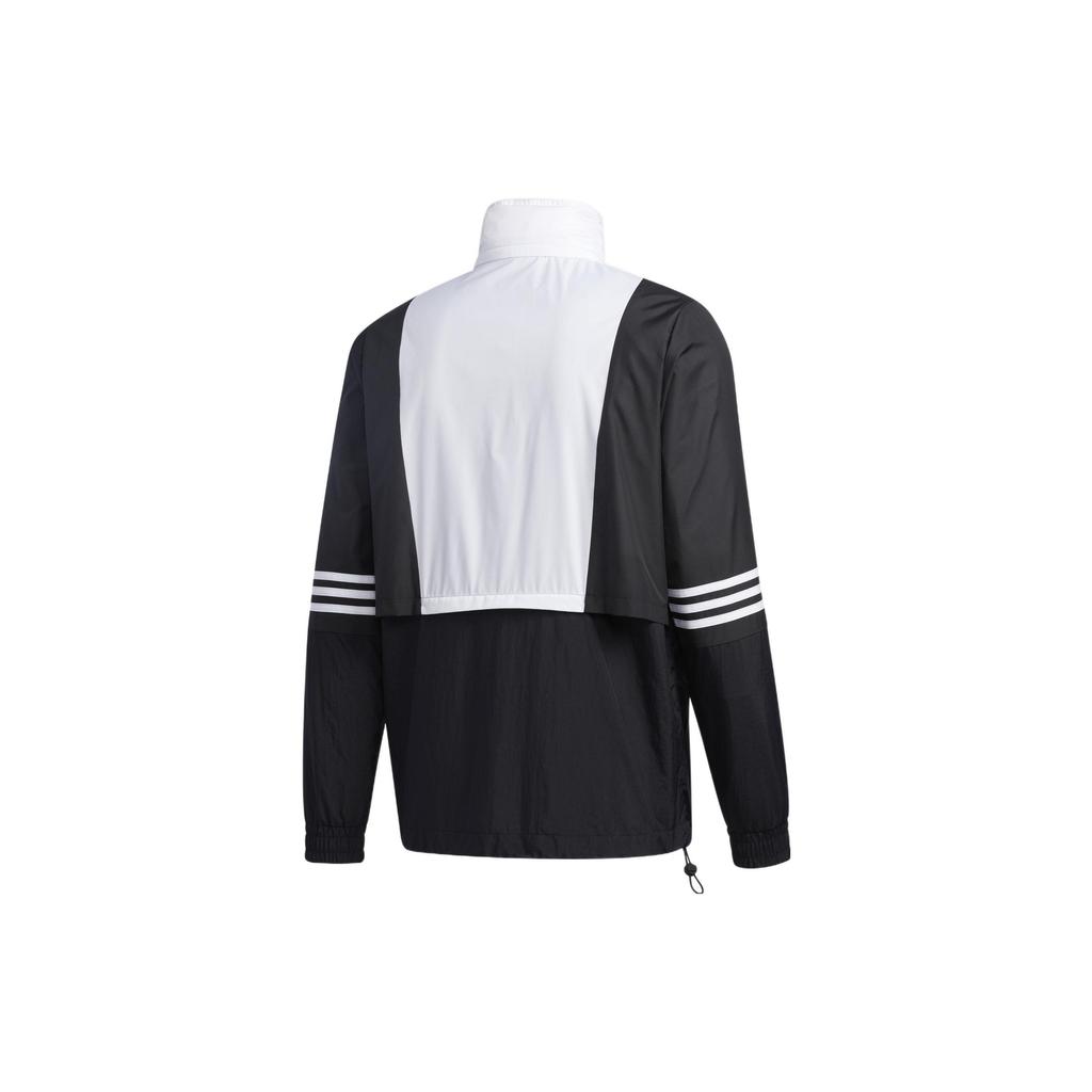 Adidas Neo Colorblock Casual Sports Hooded Jacket Men Jackets Black GJ8767