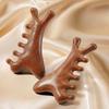 Multi Functional Four in One Massage Comb Head Scraping Meridian Dredging Sandalwood Comb