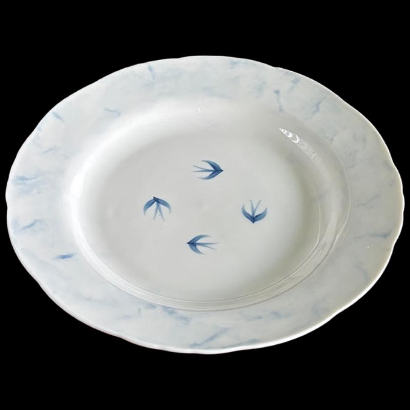 DeOU Starlight Ink Swallow Ceramic Plates