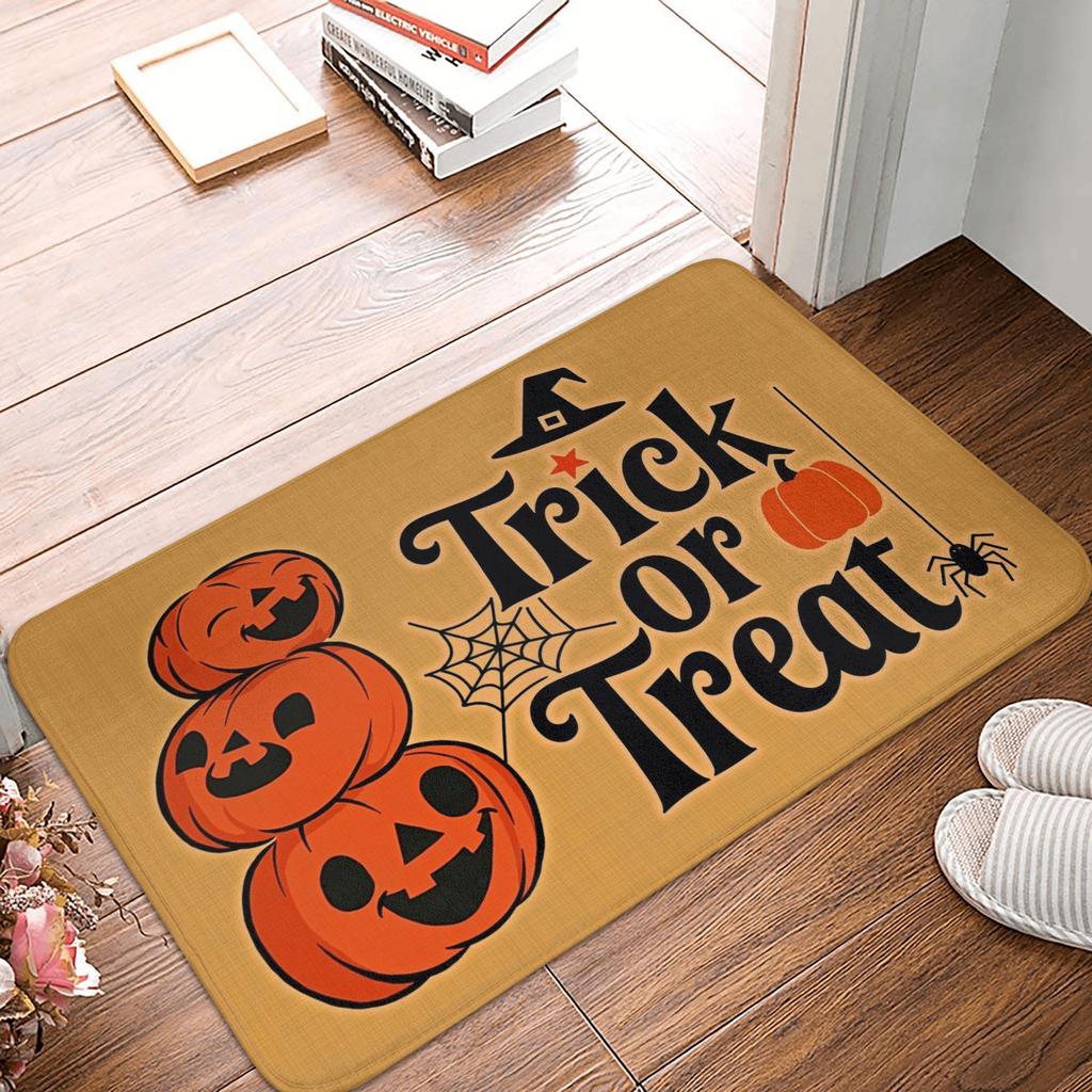 Halloween Doormat Anti-Slip Entrance Kitchen Bath Floor Door Mat  Bedroom Balcony Carpet Rug