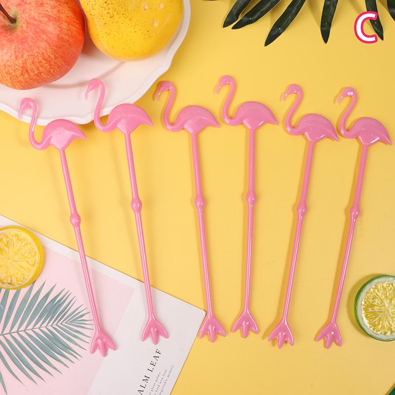 

6 шт. пластиковый коктейльный мадлер напиток винный декор коктейльные палочки для смешивания опунция фламинго винный миксер кофе пудрер C