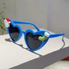 Heart Shaped Sunglasses Women New Cute Christmas Decorative Shades  Fashion Original Design Festival Rave Sun Glasses