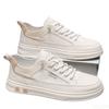Luxury Trendy Summer Men's Sneakers 2025 New Breathable Shoes Casual Versatile Leather Shoe Fashion Male White Board Shoes Homme
