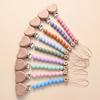 Pendant for Newborn Toys Gift New Beech Wooden Heart Beads Baby Pacifier Chain Clip  Silicone Beads Dummy Nipple Holder Teether