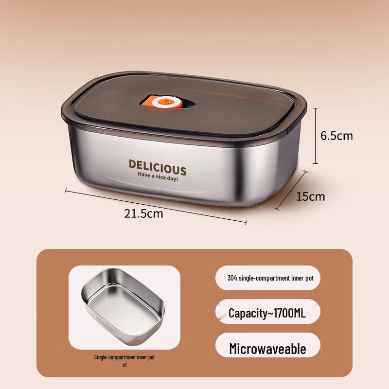ZISIZ Stainless Steel Insulated Lunch Box