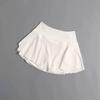 2024 Damen High-Waist Fake Zweiteiliger Yoga-Shorts-Rock – Sommersport-Fitness- und Laufbekleidung