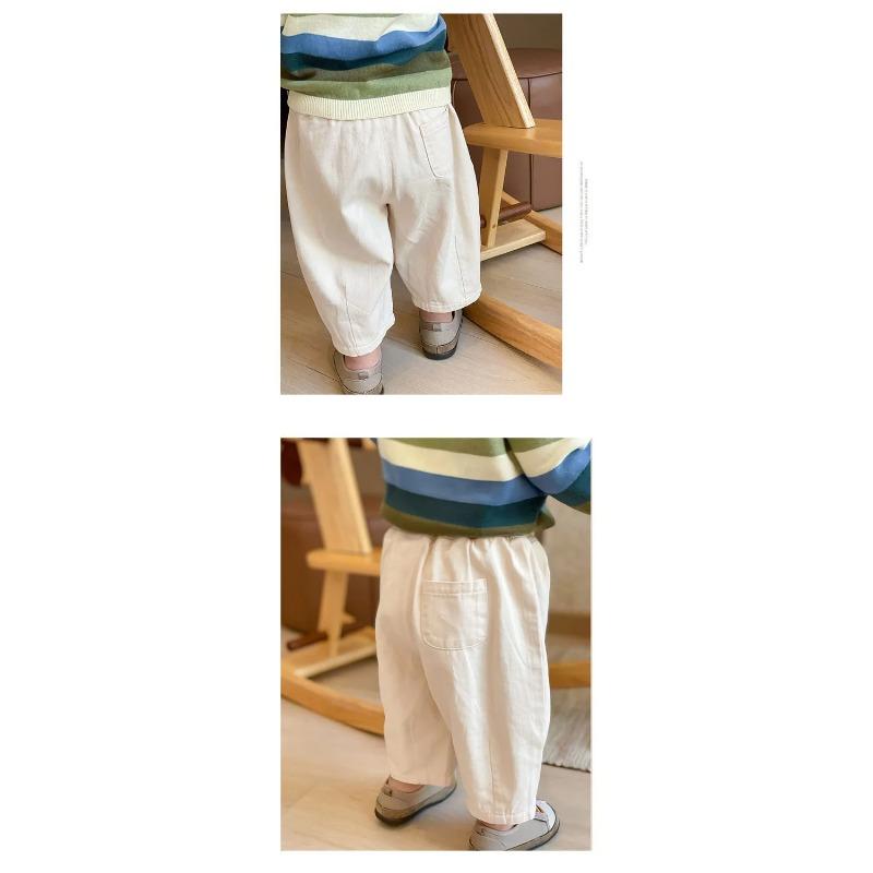Children Pants Spring Autumn Casual Sports Trousers Boys Girls Korean Solid Color Fashion Versatile Kids Baby Clothing Pant