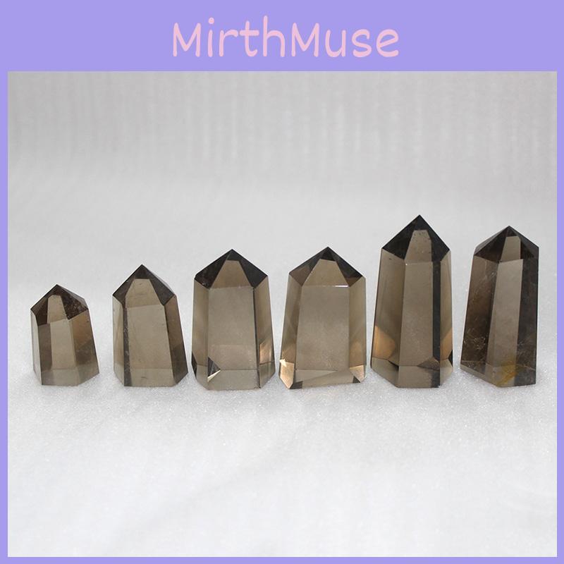 High-quality Natural Smokey Citrine Quartz Obelisk Crystal Wand Point For Versatile Home Decor And Healing Gift