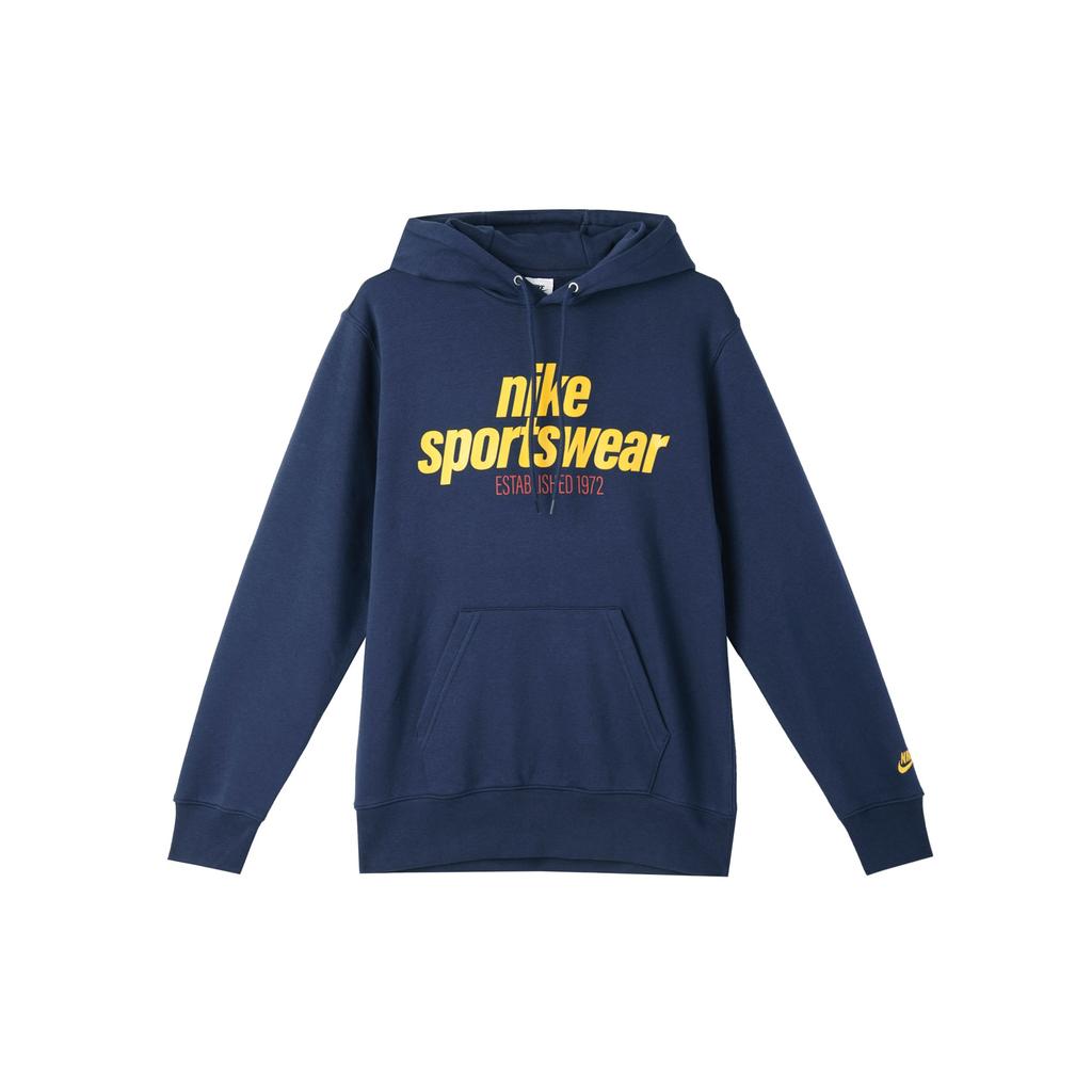 Nike Sportswear Club BB PO Hoodie NSW GFX Comfortable Pullover College Style Sweatshirt Men Hoodies Blue HJ2160451