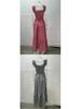 European American Women's Retro Plaid Sleeveless Maxi Dress with Thin Straps & Ruffles