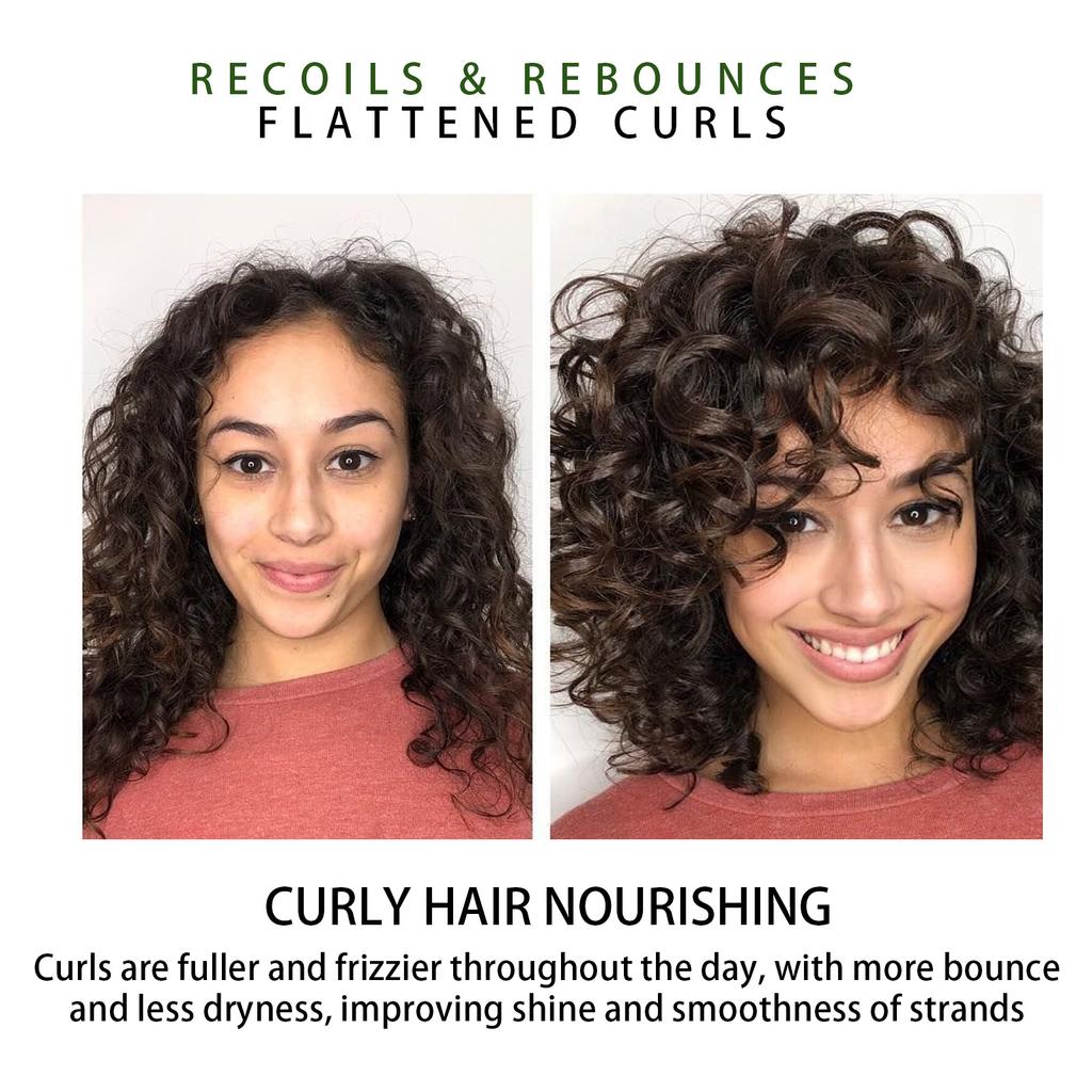 EELHOE 50ml Instant Effect Drying Frizz Control Hair Curling Enhancer Moisturizing Styling Repair Curling Essence Hair Care Elastin