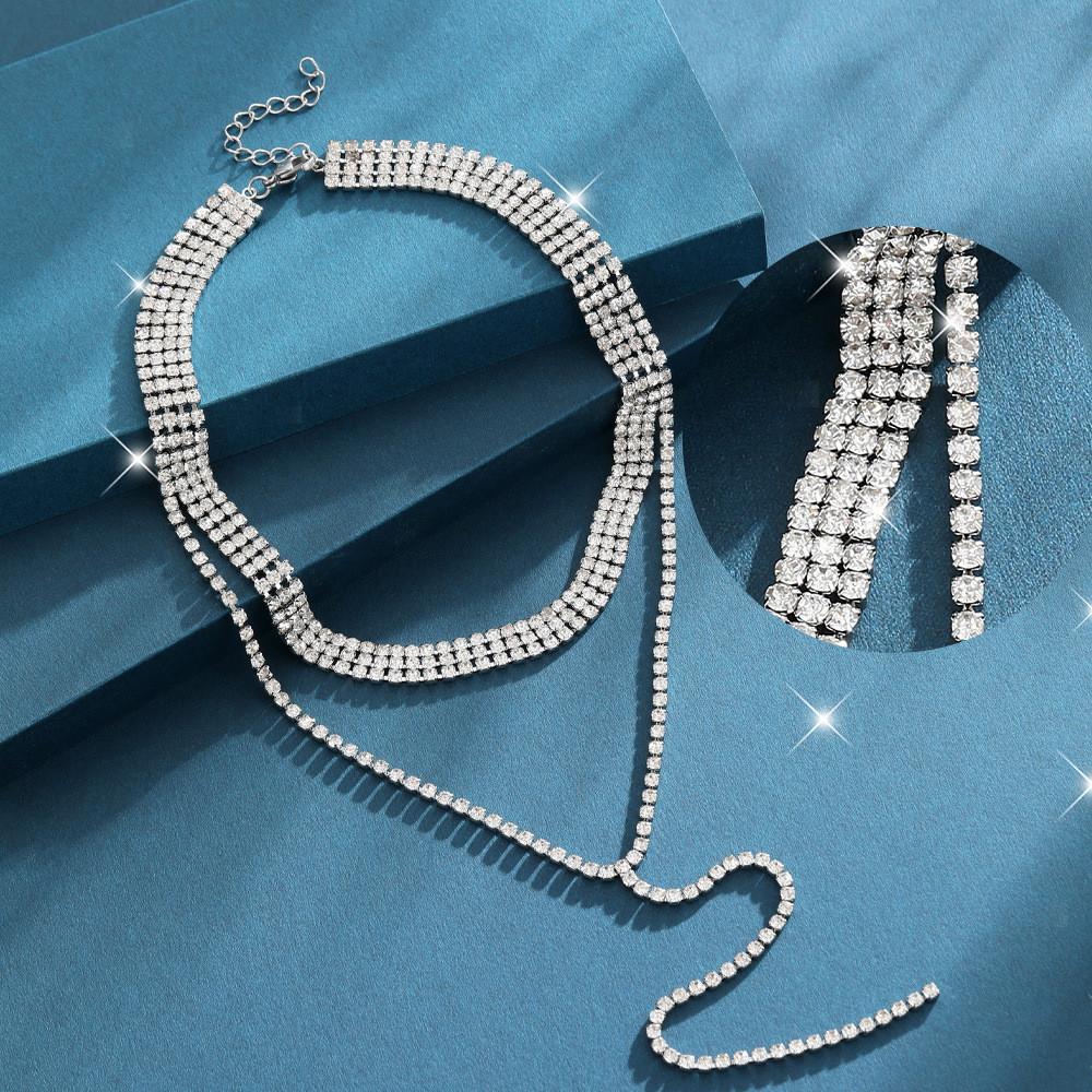 Waterdrop Highend Zircon Choker Necklace In Versatile Color For Any Occasion Fall