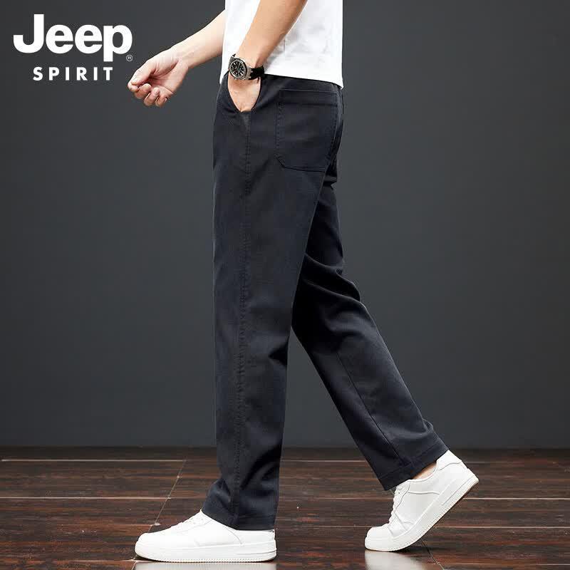 JEEP SPIRIT Men's Loose Straight Casual Business Pants