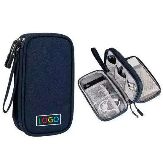 Travel Cable Organizer: Charger & Power Bank Storage, USB Flash Drive & Earphone Case.