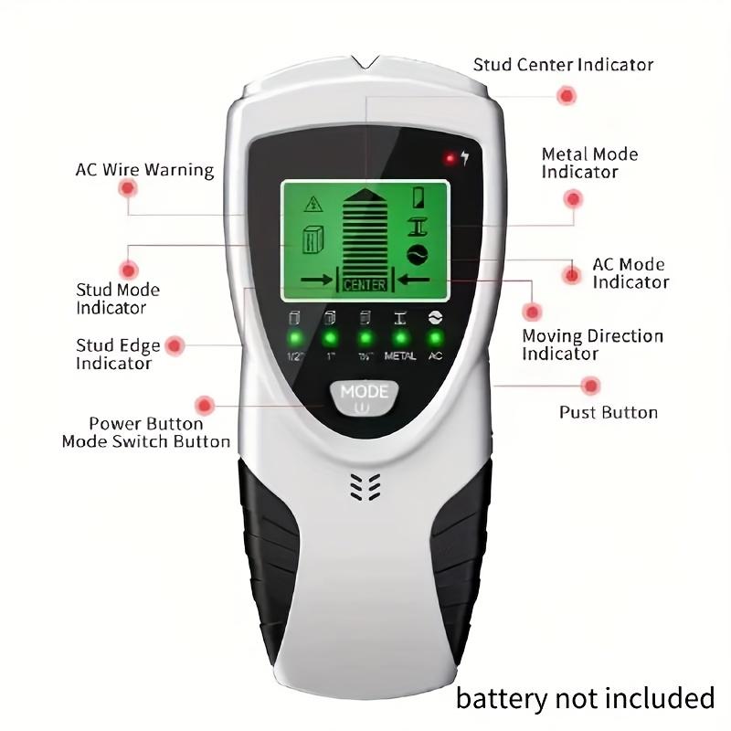 Hledač trámů 5 v 1 Skenovač stěn | HD LCD detektor pro dřevo, kov, AC kabely | Přesný nástroj pro senzor stěn pro nosníky a trámy