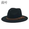 Popular Double-thread Woolen Top Hat, Big-brimmed Felt Hat, European and American Classic Imitation Wool Felt Hat, Jazz Top Hat
