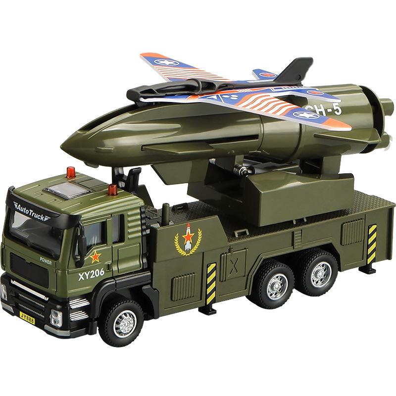 1:50 UAV Ejection Vehicle Model Simulation Alloy Children's Toy Car Military Model