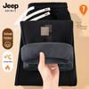 JEEP SPIRIT Men's 2025 Autumn/Winter Fleece-lined Loose Straight-leg Sweatpants