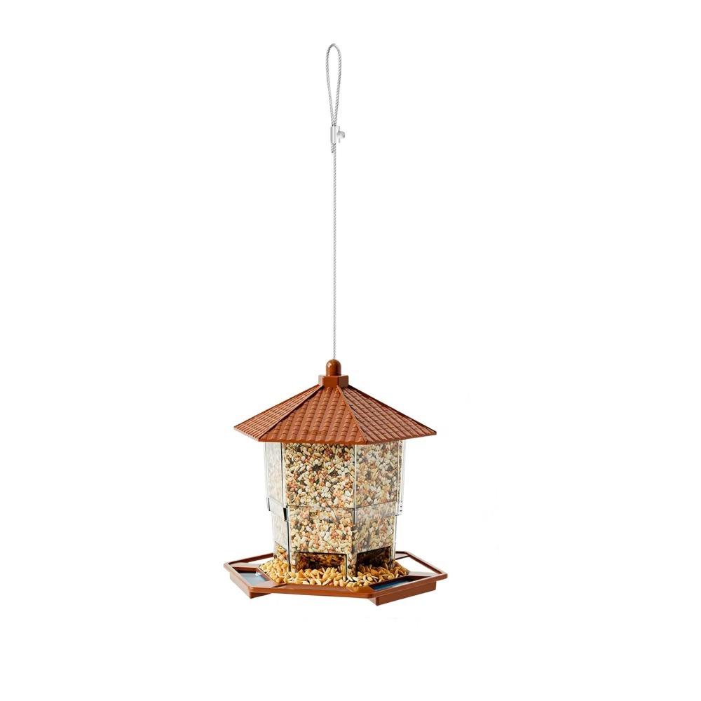 Transparent Hanging Bird Feeder Squirrel Proof Bird Food Container Bird Feeding Station  Backyard